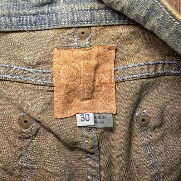 REVOLVE Chaser women's 30 Boho Patched Denim Jeans Pants Retro - Picture 4 of 5